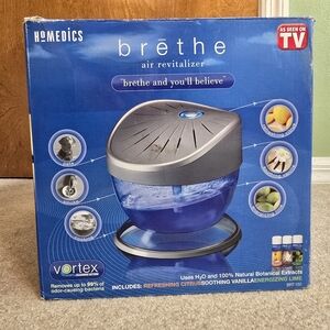 Homedics Brethe Air Revitalizer BRT-150 Vortex Purifier Odor Remover Nice Used